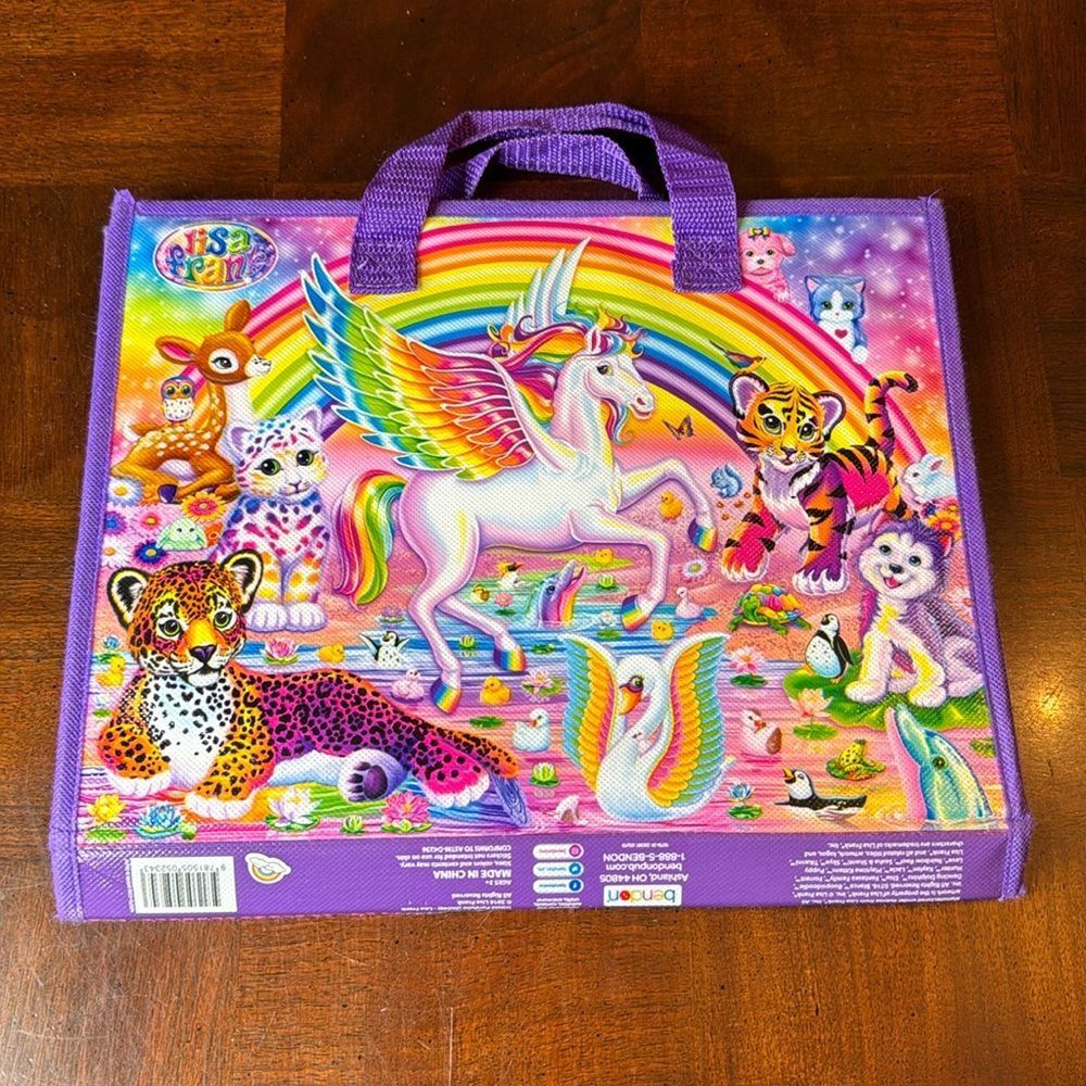 Lisa Frank 2016 Portfolio with handles Unicorns Rainbows Leopard